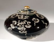 Lidded Vessel Black #086 by Bill Boyd