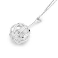 Finely-crafted Sterling Silver Q Series Pendant by HK+NP Studio at The Avenue Gallery, a contemporary fine art gallery in Victoria, British Columbia, Canada.