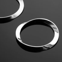 Finely crafted Sterling Silver Twist Series Bangle by HK+NP Studio at The Avenue Gallery, a contemporary fine art gallery in Victoria, British Columbia, Canada.