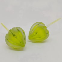 Green Japanese Glass Lanterns by Naoko Takenouchi at The Avenue Gallery, a contemporary fine art gallery in Victoria, BC, Canada.