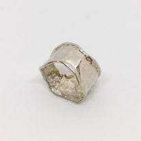 Medium Reticulated Silver Ring by Barbara Adams at The Avenue Gallery, a contemporary fine art gallery in Victoria, BC, Canada.