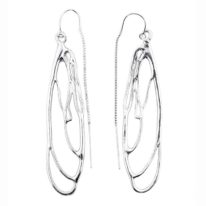 Sterling Silver, finely-crafted Dragonfly Earrings by Dorothée Rosen at The Avenue Gallery, a contemporary fine art gallery in Victoria, BC, Canada.