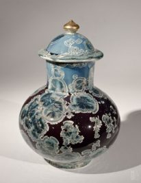 Lidded Vessel Purple Blue by Bill Boyd