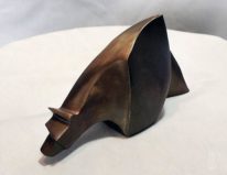 Bronze sculpture, Tracker (edition 2 of 7) by Pavel Barta at The Avenue Gallery, a contemporary fine art gallery in Victoria, BC, Canada.