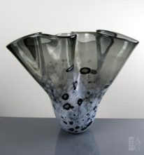 Ruffle Vase - Grey by Lisa Samphire