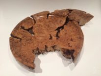 Birdseye Maple sculpture, H is for Hawk, by Bruce Edmundson at The Avenue Gallery, a contemporary fine art gallery in Victoria, British Columbia, Canada.