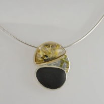 Unique, hand-crafted Tofino Sunrise Pendant by Andrea Roberts at The Avenue Gallery,a contemporary fine art gallery in Victoria, British Columbia, Canada.
