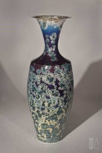 Ceramic Tall Vase, Purple #212 by Bill Boyd at The Avenue Gallery, a contemporary fine art gallery in Victoria, British Columbia, Canada.