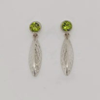 Peridot Earrings by jeweller Andrea Roberts at The Avenue Gallery, a contemporary fine art gallery in Victoria, British Columbia, Canada.