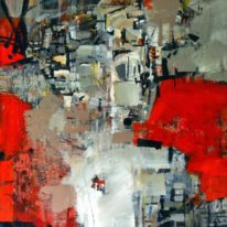 Abstract painting, Normandy by Eunmi Conacher at The Avenue Gallery, a contemporary fine art gallery in Victoria, British Columbia, Canada.