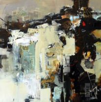 Abstract painting French Creek by Eunmi Conacher at The Avenue Gallery, a contemporary fine art gallery in Victoria, British Columbia, Canada.