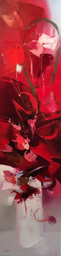Abstract painting, Remember Me by Shinah Lee at The Avenue Gallery, a contemporary fine art gallery in Victoria, BC, Canada.