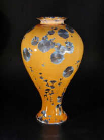 Tall Nickel Vase #719 by Bill Boyd at The Avenue Gallery, a contemporary fine art gallery in Victoria, BC, Canada.