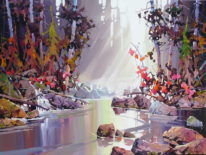 Water Sound by Bi Yuan Cheng at The Avenue Gallery, a contemporary fine art gallery in Victoria, BC, Canada.