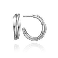 OneFooter Hoop Earrings by Dorothée Rosen at The Avenue Gallery, a contemporary fine art gallery in Victoria, BC, Canada.