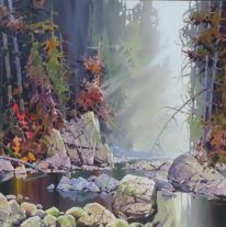 View the River by Bi Yuan Cheng at The Avenue Gallery, a contemporary fine art gallery in Victoria, BC, Canada.