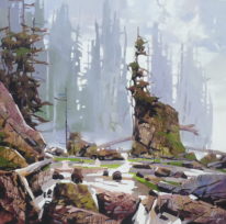 West Coast Trail by Bi Yuan Cheng at The Avenue Gallery, a contemporary fine art gallery in Victoria, BC, Canada.