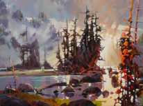 Breaking Light, Pacific by Bi Yuan Cheng at The Avenue Gallery, a contemporary fine art gallery in Victoria, BC, Canada.