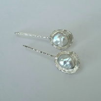 Freshwater Pearl Earrings by Andrea Roberts at The Avenue Gallery, a contemporary fine art gallery in Victoria, BC, Canada.