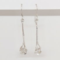 Twig with Flower Earrings by Andrea Russell at The Avenue Gallery, a contemporary fine art gallery in Victoria, BC, Canada.