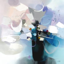 Happiness by Shinah Lee at The Avenue Gallery, a contemporary fine art gallery in Victoria, BC, Canada.