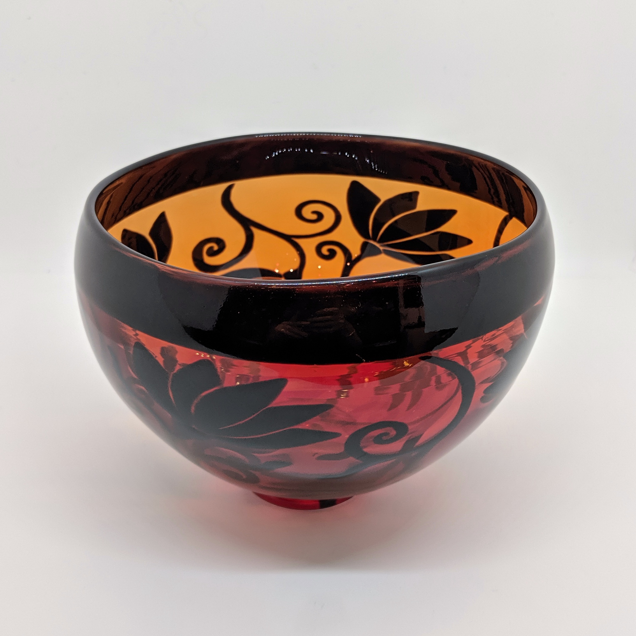 Large Graal Bowl (Red) by Naoko Takenouchi at The Avenue Gallery, a contemporary fine art gallery in Victoria, BC, Canada.