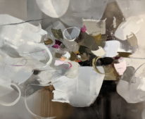 Midnight I by Shinah Lee at The Avenue Galler,y a contemporary fine art gallery in Victoria, BC, Canada.