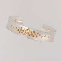 Silver Bracelet with Champagne Diamonds by Bayot Heer at The Avenue Gallery, a contemporary fine art gallery in Victoria, BC, Canada.