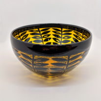 Large Graal Bowl (Yellow) by Naoko Takenouchi at The Avenue Gallery, a contemporary fine art gallery in Victoria, BC, Canada.