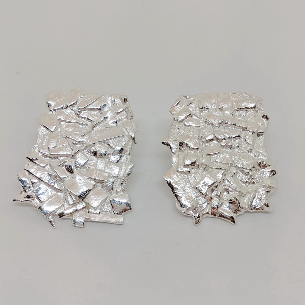 Silver Earrings by Barbara Adams at The Avenue Gallery, a contemporary fine art gallery in Victoria, BC, Canada