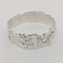 Silver Bangle Bracelet by Barbara Adams at The Avenue Gallery, a contemporary fine art gallery in Victoria, BC, Canada
