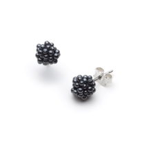 Oxidized ShikShok Bud Earrings by MichaudMichaud Design at The Avenue Gallery, a contemporary fine art gallery in Victoria, BC, Canada.