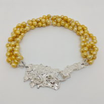 Silver and Pearl Necklace by Barbara Adams at The Avenue Gallery, a contemporary fine art gallery in Victoria, BC, Canada