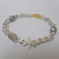 Sunset Beach Bracelet by Andrea Roberts at The Avenue Gallery, a contemporary fine art gallery in Victoria, BC, Canada.