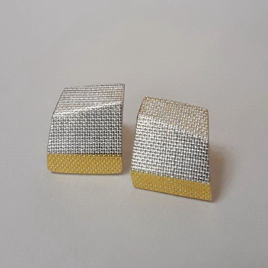 Fold Earrings by Andrea Roberts at The Avenue Gallery, a contemporary fine art gallery in Victoria, BC, Canada.