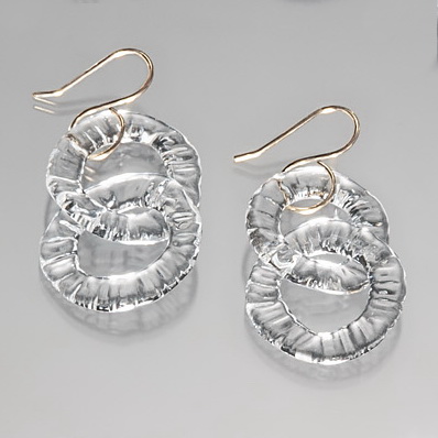 Circle Chain Earrings by Minori Takagi at The Avenue Gallery, a contemporary fine art gallery in Victoria, BC, Canada.