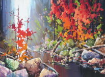 A Fall Day by Bi Yuan Cheng at The Avenue Gallery, a contemporary fine art gallery in Victoria, BC, Canada.
