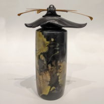 Medium Tall Vase with Top by Geoff Searle at The Avenue Gallery, a contemporary fine art gallery in Victoria, BC, Canada.