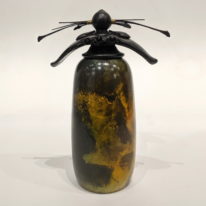 Small Thin Vase with Top by Geoff Searle at The Avenue Gallery, a contemporary fine art gallery in Victoria, BC, Canada.