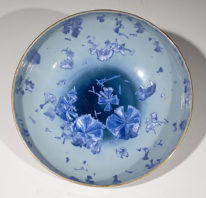 Blue & Gold Bowl by Bill Boyd at The Avenue Gallery, a contemporary fine art gallery in Victoria, BC, Canada.