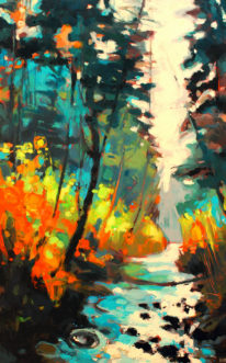 Walk On by Becky Holuk at The Avenue Gallery, a contemporary fine art gallery in Victoria, BC, Canada.