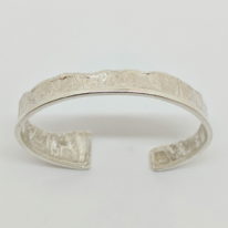 Narrow Reticulated Cuff Bracelet by Andrea Russell at The Avenue Gallery, a contemporary fine art gallery in Victoria, BC, Canada.