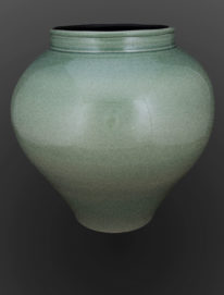 Celadon Green Jar by Derek Kasper at The Avenue Gallery, a contemporary fine art gallery in Victoria, BC, Canada.
