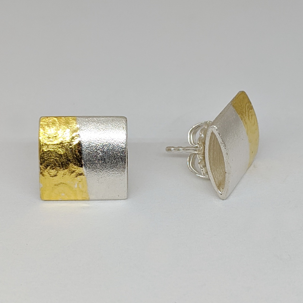 Canvas Earrings by Andrea Roberts at The Avenue Gallery, a contemporary fine art gallery in Victoria, BC, Canada.