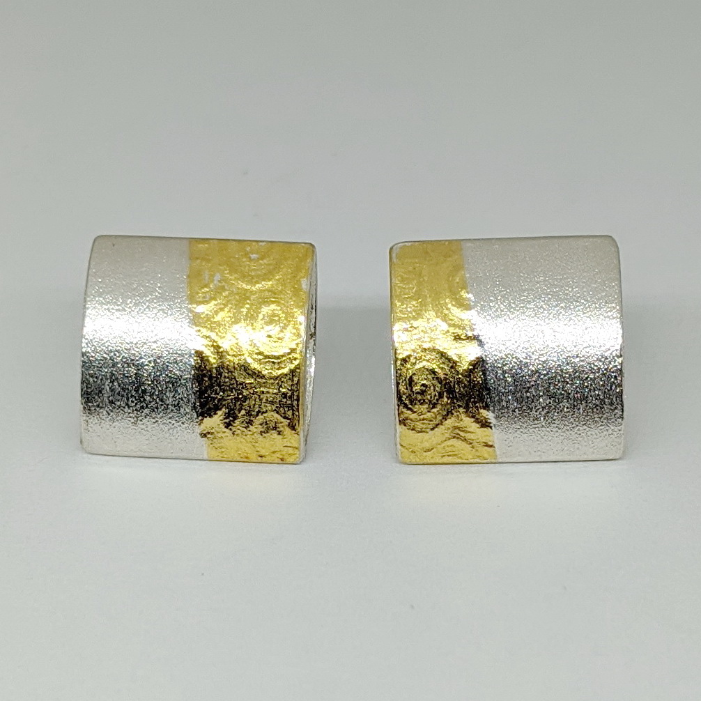 Canvas Earrings by Andrea Roberts at The Avenue Gallery, a contemporary fine art gallery in Victoria, BC, Canada.