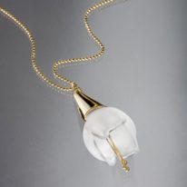 Lily Necklace (14 Karat Gold Fill) by Minori Takagi, at The Avenue Gallery, a contemporary fine art gallery in Victoria, BC, Canada.