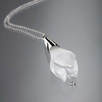 Lily Necklace (Sterling Silver) by Minori Takagi at The Avenue Gallery, a contemporary fine art gallery in Victoria, BC, Canada.