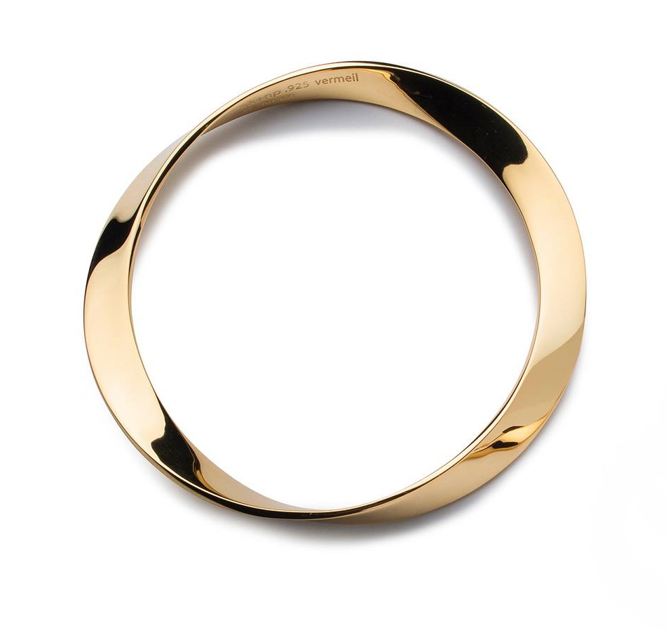 Twist Series Bangle - Vermeil (Matte or Mirror Finish) by HK+NP Studio at The Avenue Gallery, a contemporary fine art gallery in Victoria, BC, Canada.