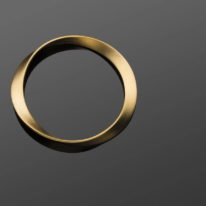 Twist Series Bangle - Vermeil (Matte or Mirror Finish) by HK+NP Studio at The Avenue Gallery, a contemporary fine art gallery in Victoria, BC, Canada.