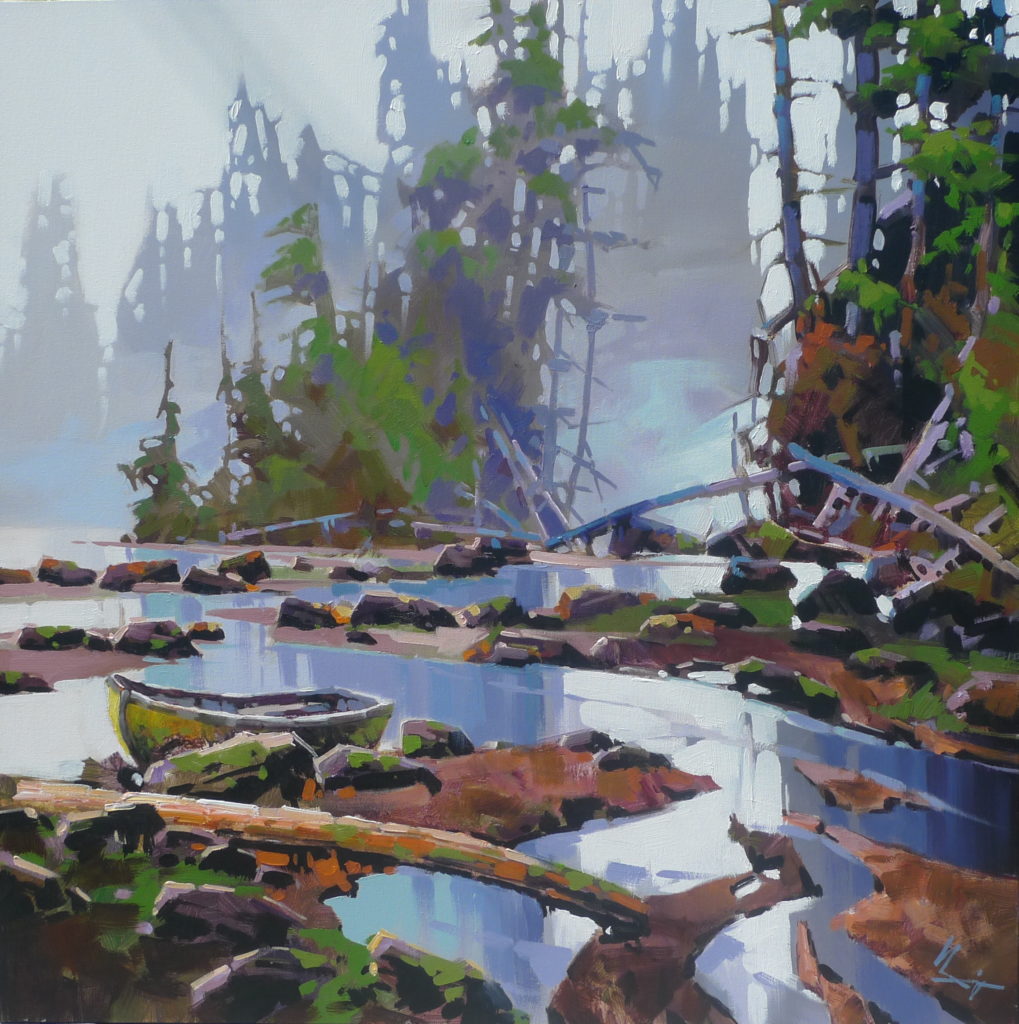 The Old Boat by Bi Yuan Cheng at The Avenue Gallery, a contemporary fine art gallery in Victoria, BC, Canada.